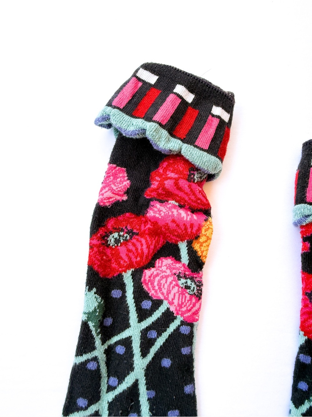 Mackenzie Childs Floral Knee Floral High Socks - Picture 2 of 4